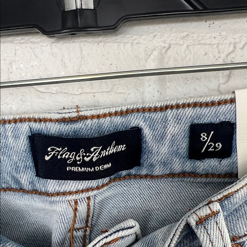 Flag & Anthem Blue Straight Leg Jeans Classic Style - Picture 9 of 12